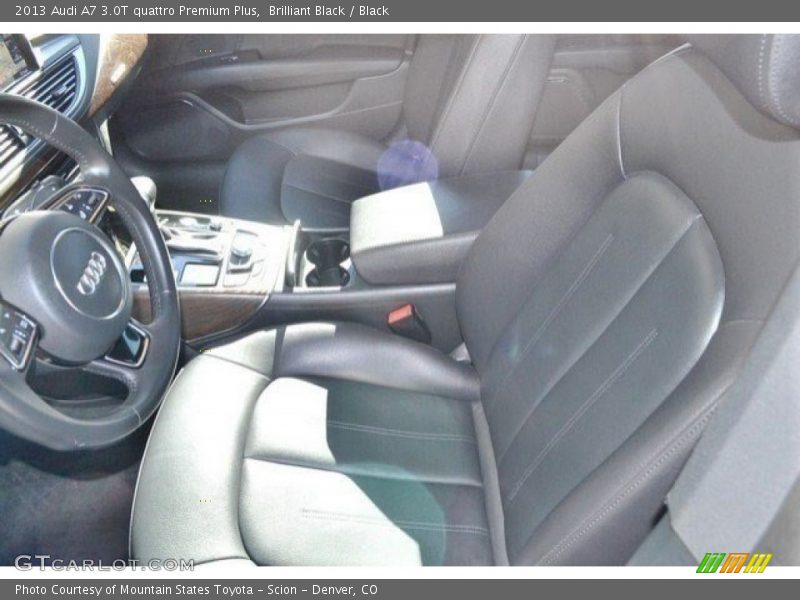 Brilliant Black / Black 2013 Audi A7 3.0T quattro Premium Plus