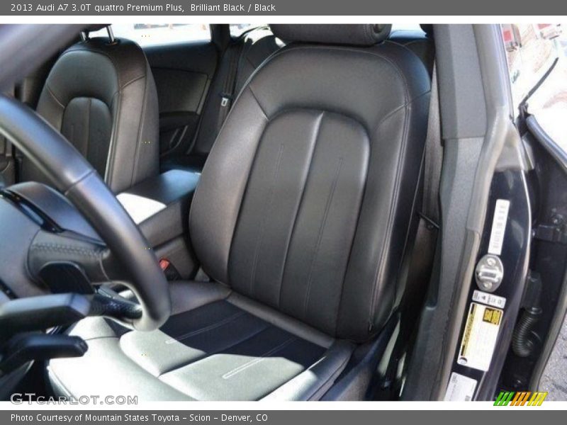 Brilliant Black / Black 2013 Audi A7 3.0T quattro Premium Plus