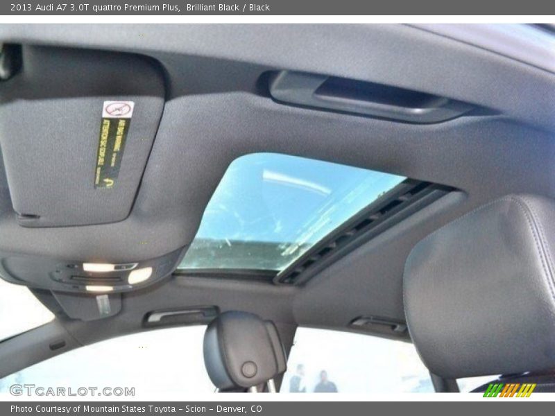 Brilliant Black / Black 2013 Audi A7 3.0T quattro Premium Plus