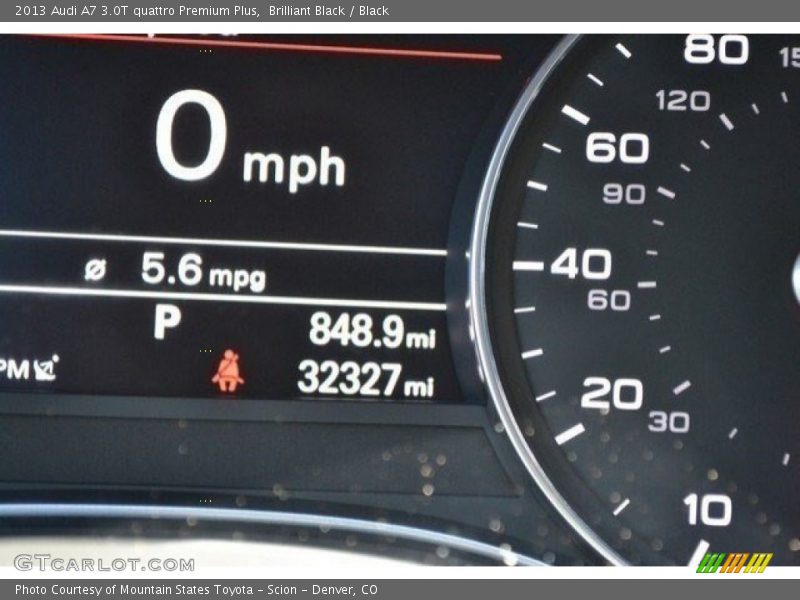 Brilliant Black / Black 2013 Audi A7 3.0T quattro Premium Plus