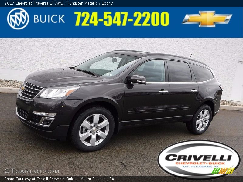 Tungsten Metallic / Ebony 2017 Chevrolet Traverse LT AWD