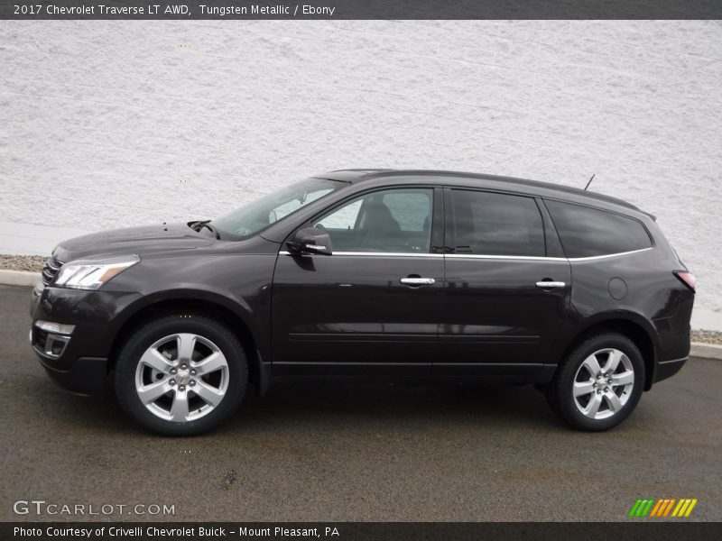 Tungsten Metallic / Ebony 2017 Chevrolet Traverse LT AWD