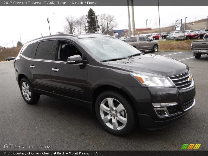 Tungsten Metallic / Ebony 2017 Chevrolet Traverse LT AWD