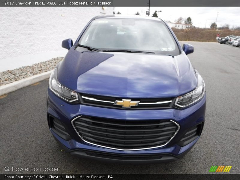 Blue Topaz Metallic / Jet Black 2017 Chevrolet Trax LS AWD