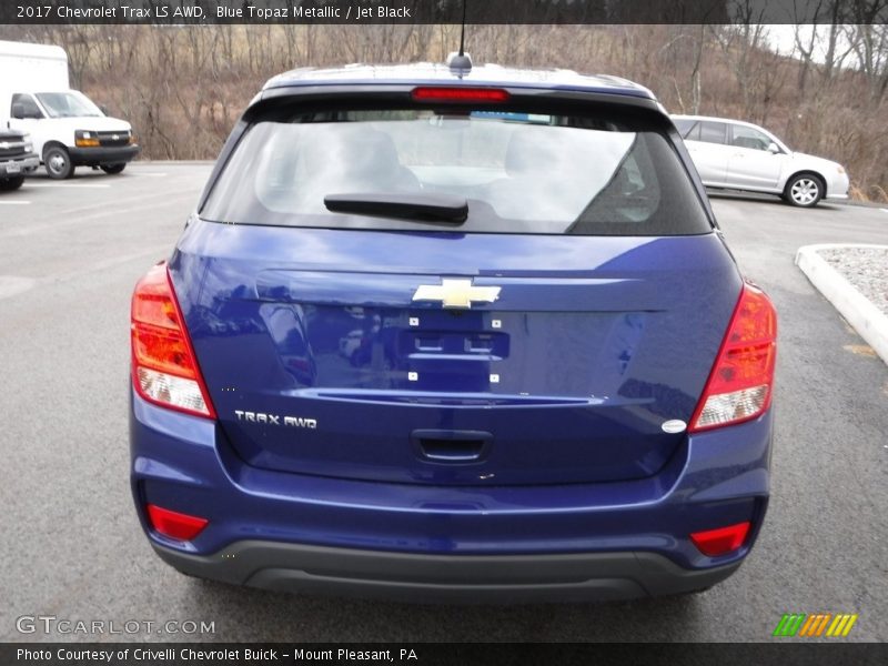 Blue Topaz Metallic / Jet Black 2017 Chevrolet Trax LS AWD