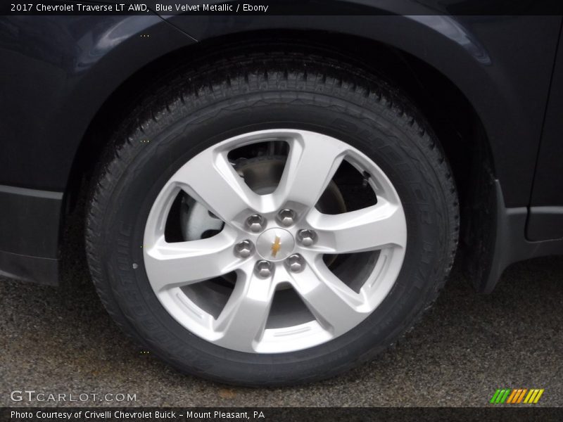 Blue Velvet Metallic / Ebony 2017 Chevrolet Traverse LT AWD