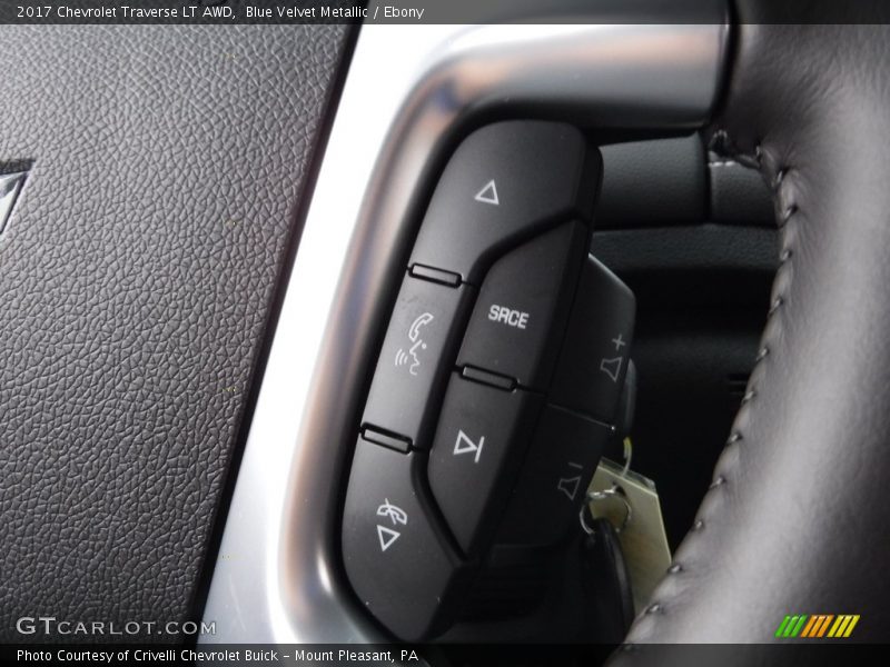 Blue Velvet Metallic / Ebony 2017 Chevrolet Traverse LT AWD