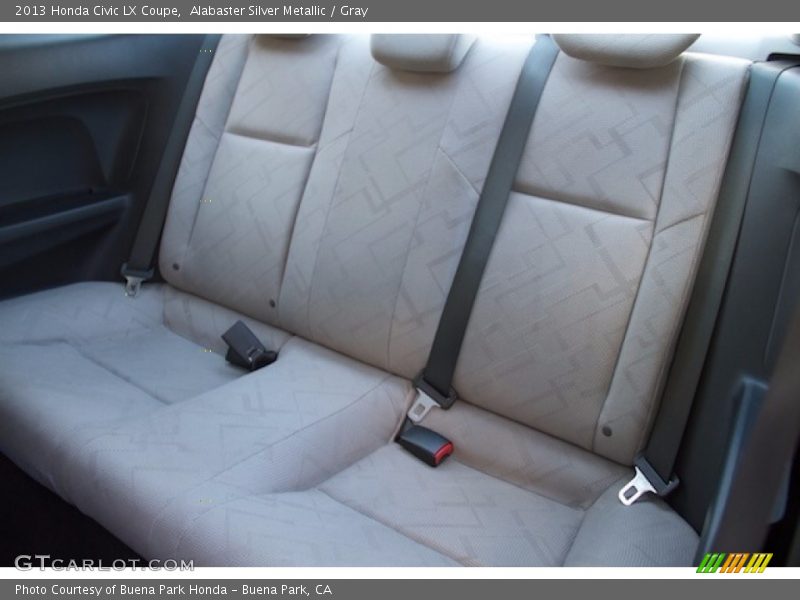 Alabaster Silver Metallic / Gray 2013 Honda Civic LX Coupe