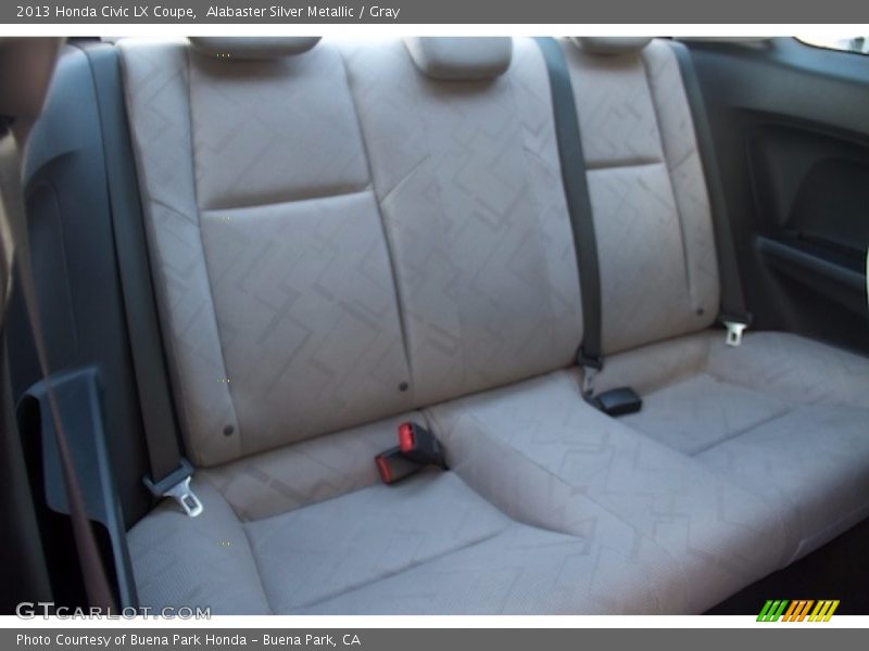 Alabaster Silver Metallic / Gray 2013 Honda Civic LX Coupe
