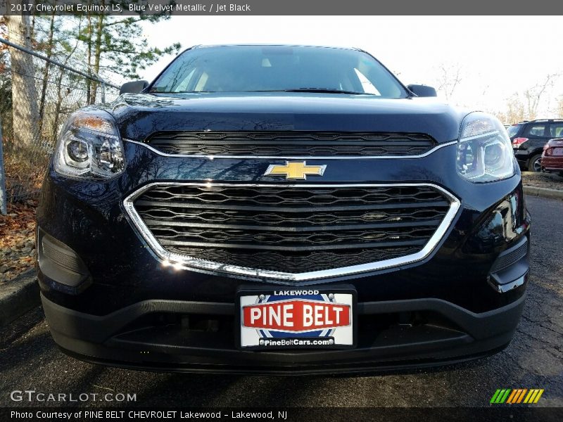 Blue Velvet Metallic / Jet Black 2017 Chevrolet Equinox LS