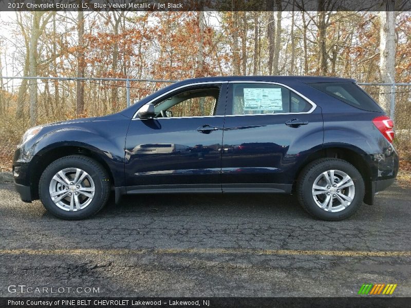 Blue Velvet Metallic / Jet Black 2017 Chevrolet Equinox LS