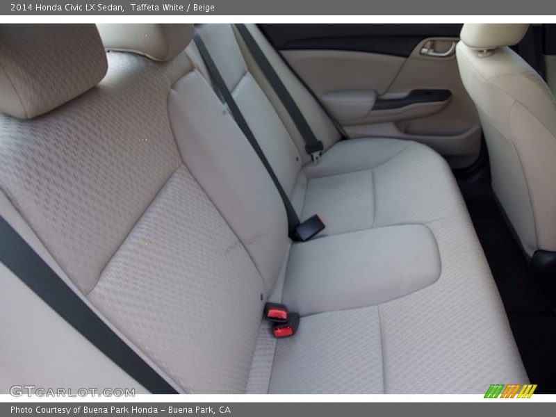 Taffeta White / Beige 2014 Honda Civic LX Sedan