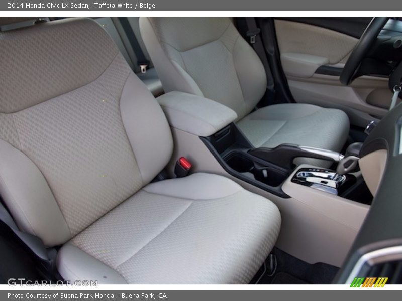 Taffeta White / Beige 2014 Honda Civic LX Sedan