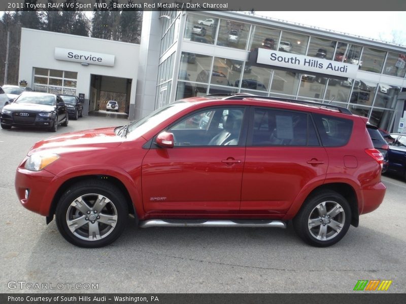 Barcelona Red Metallic / Dark Charcoal 2011 Toyota RAV4 V6 Sport 4WD