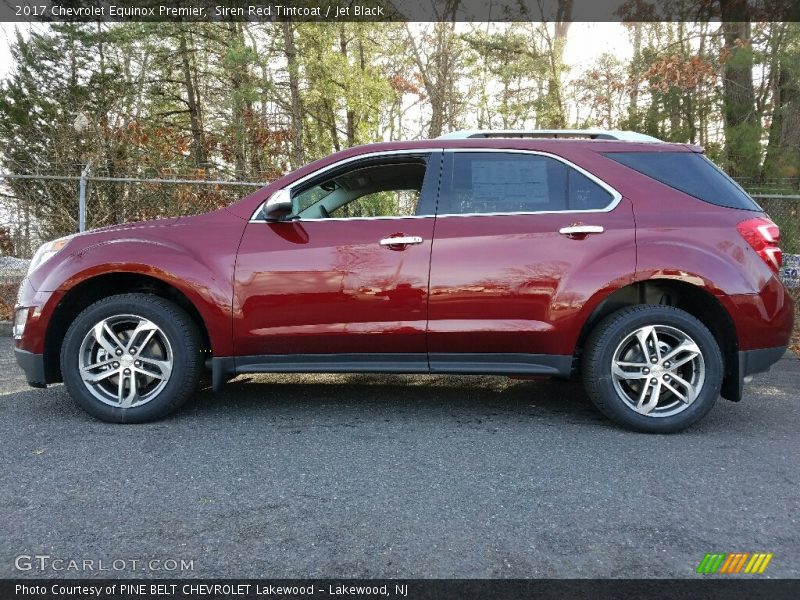 Siren Red Tintcoat / Jet Black 2017 Chevrolet Equinox Premier