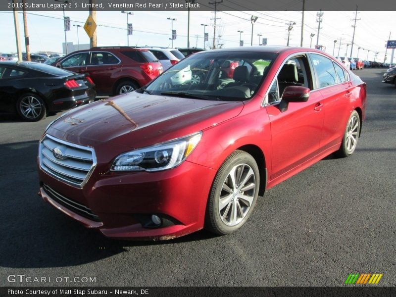 Venetian Red Pearl / Slate Black 2016 Subaru Legacy 2.5i Limited