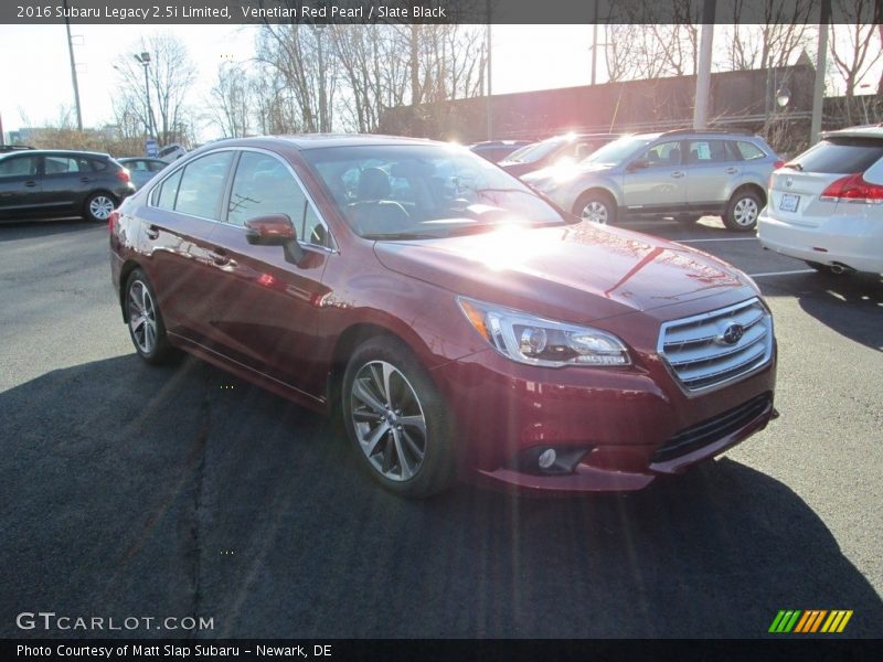 Venetian Red Pearl / Slate Black 2016 Subaru Legacy 2.5i Limited