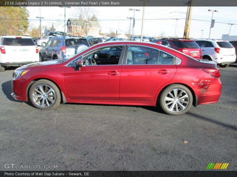 Venetian Red Pearl / Slate Black 2016 Subaru Legacy 2.5i Limited