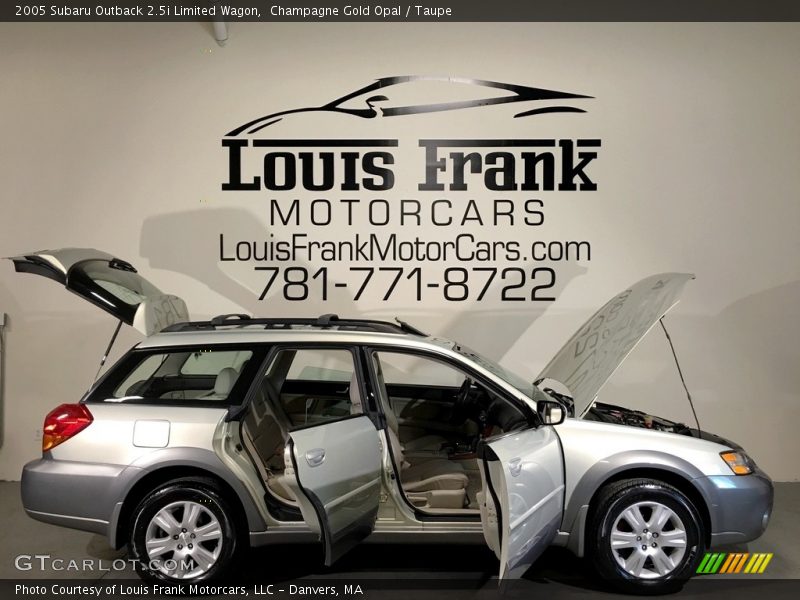 Champagne Gold Opal / Taupe 2005 Subaru Outback 2.5i Limited Wagon