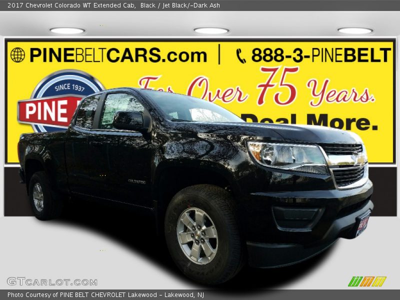 Black / Jet Black/­Dark Ash 2017 Chevrolet Colorado WT Extended Cab
