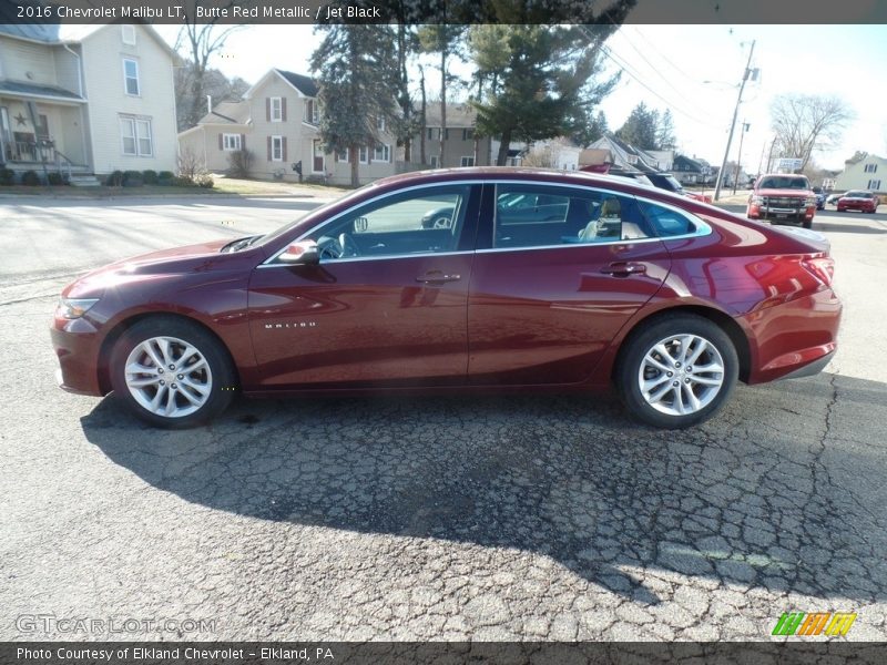 Butte Red Metallic / Jet Black 2016 Chevrolet Malibu LT
