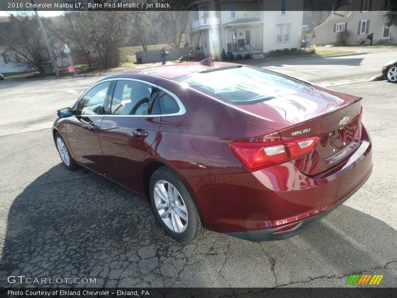Butte Red Metallic / Jet Black 2016 Chevrolet Malibu LT