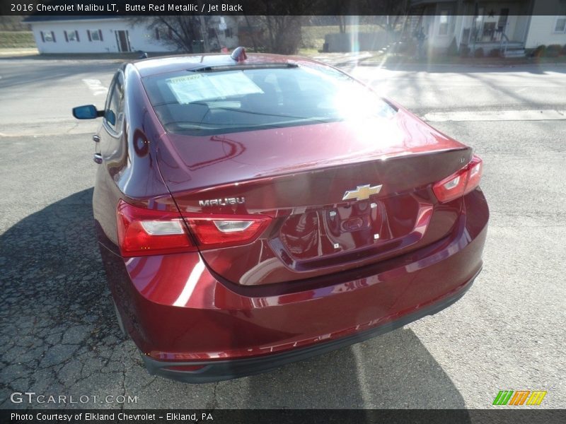Butte Red Metallic / Jet Black 2016 Chevrolet Malibu LT