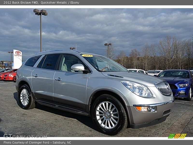 Quicksilver Metallic / Ebony 2012 Buick Enclave FWD