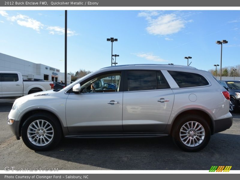 Quicksilver Metallic / Ebony 2012 Buick Enclave FWD