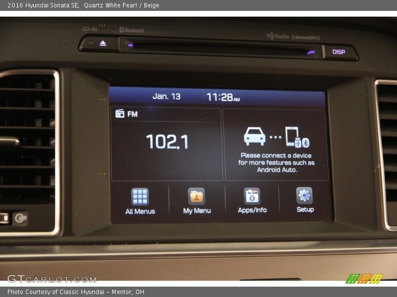 Quartz White Pearl / Beige 2016 Hyundai Sonata SE