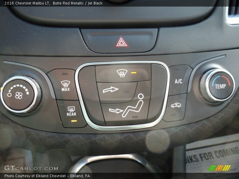 Butte Red Metallic / Jet Black 2016 Chevrolet Malibu LT