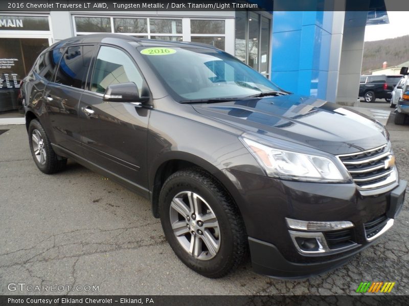 Tungsten Metallic / Dark Titanium/Light Titanium 2016 Chevrolet Traverse LT AWD