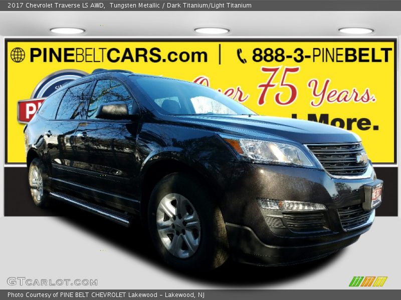 Tungsten Metallic / Dark Titanium/Light Titanium 2017 Chevrolet Traverse LS AWD