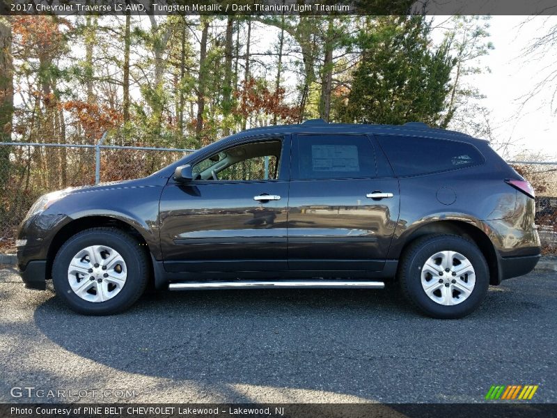 Tungsten Metallic / Dark Titanium/Light Titanium 2017 Chevrolet Traverse LS AWD