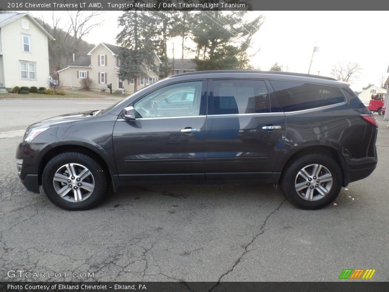 Tungsten Metallic / Dark Titanium/Light Titanium 2016 Chevrolet Traverse LT AWD