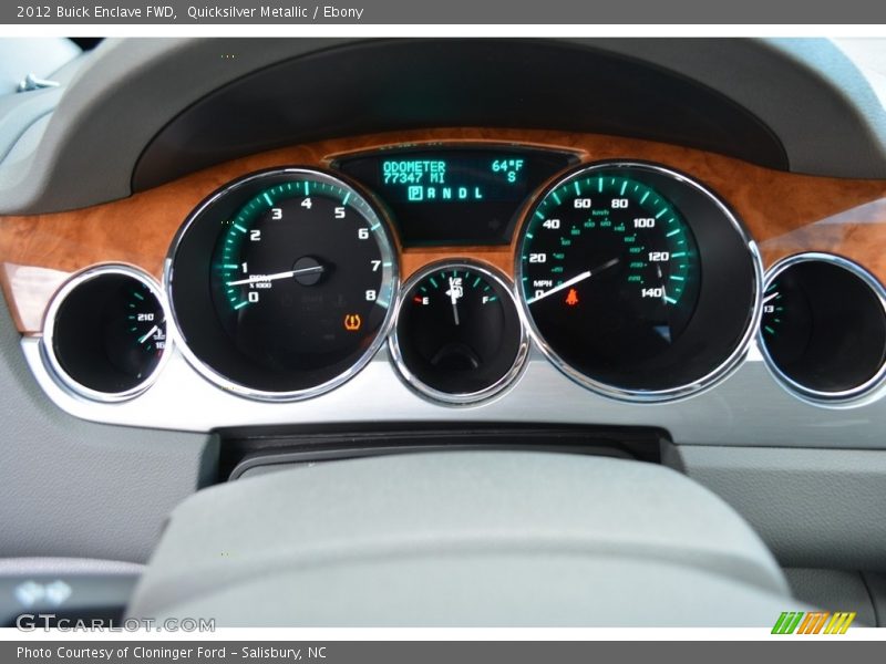 Quicksilver Metallic / Ebony 2012 Buick Enclave FWD