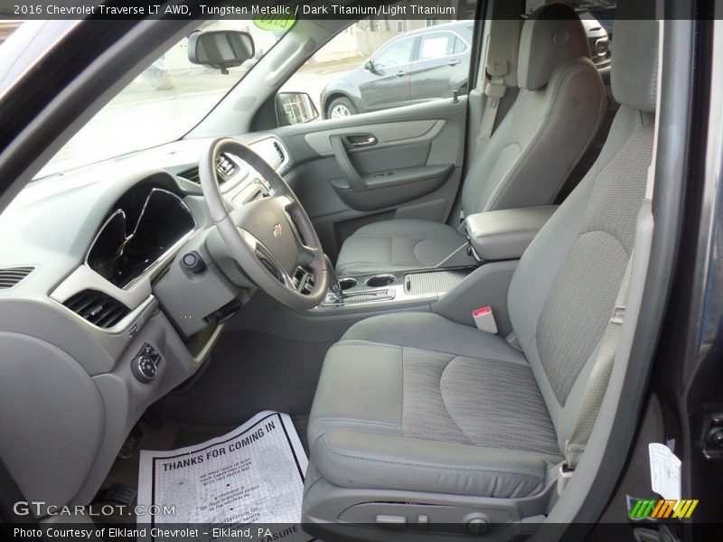 Tungsten Metallic / Dark Titanium/Light Titanium 2016 Chevrolet Traverse LT AWD