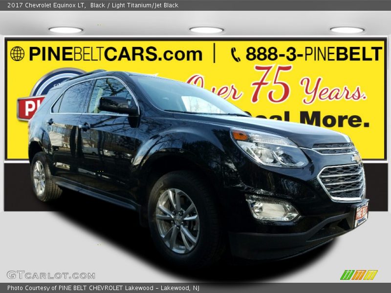 Black / Light Titanium/Jet Black 2017 Chevrolet Equinox LT