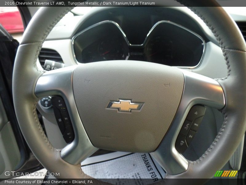 Tungsten Metallic / Dark Titanium/Light Titanium 2016 Chevrolet Traverse LT AWD