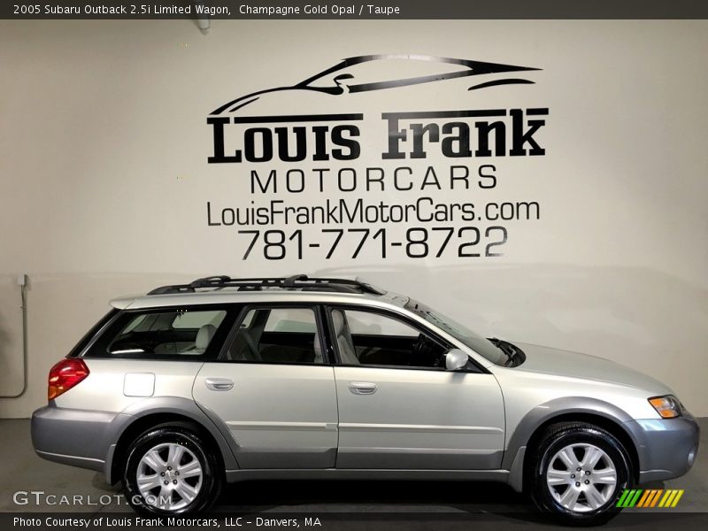 Champagne Gold Opal / Taupe 2005 Subaru Outback 2.5i Limited Wagon