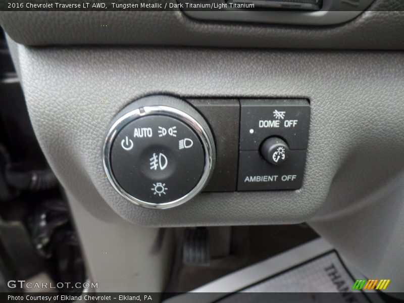 Tungsten Metallic / Dark Titanium/Light Titanium 2016 Chevrolet Traverse LT AWD