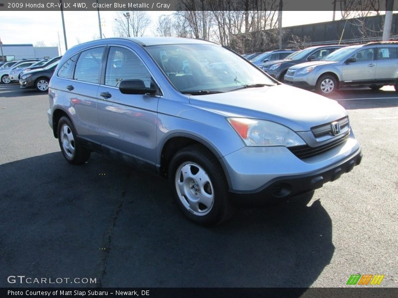 Glacier Blue Metallic / Gray 2009 Honda CR-V LX 4WD