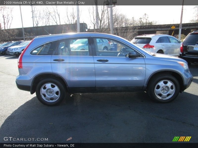 Glacier Blue Metallic / Gray 2009 Honda CR-V LX 4WD