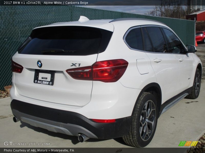 Alpine White / Canberra Beige 2017 BMW X1 xDrive28i