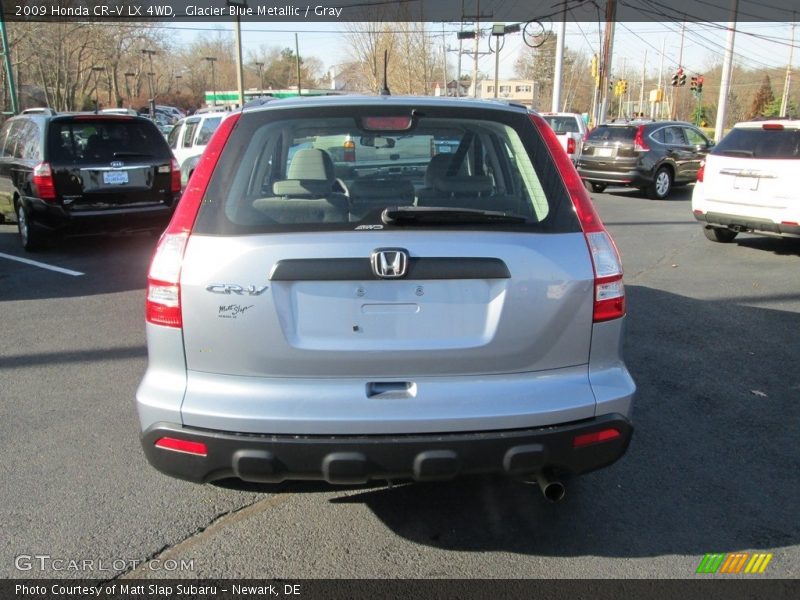 Glacier Blue Metallic / Gray 2009 Honda CR-V LX 4WD