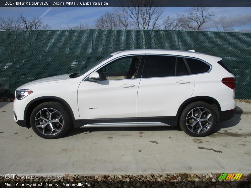 Alpine White / Canberra Beige 2017 BMW X1 xDrive28i