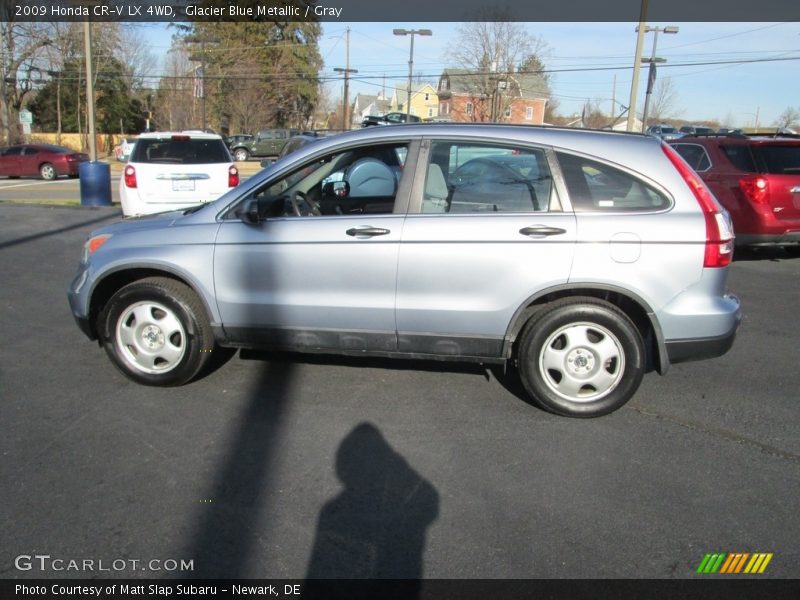 Glacier Blue Metallic / Gray 2009 Honda CR-V LX 4WD