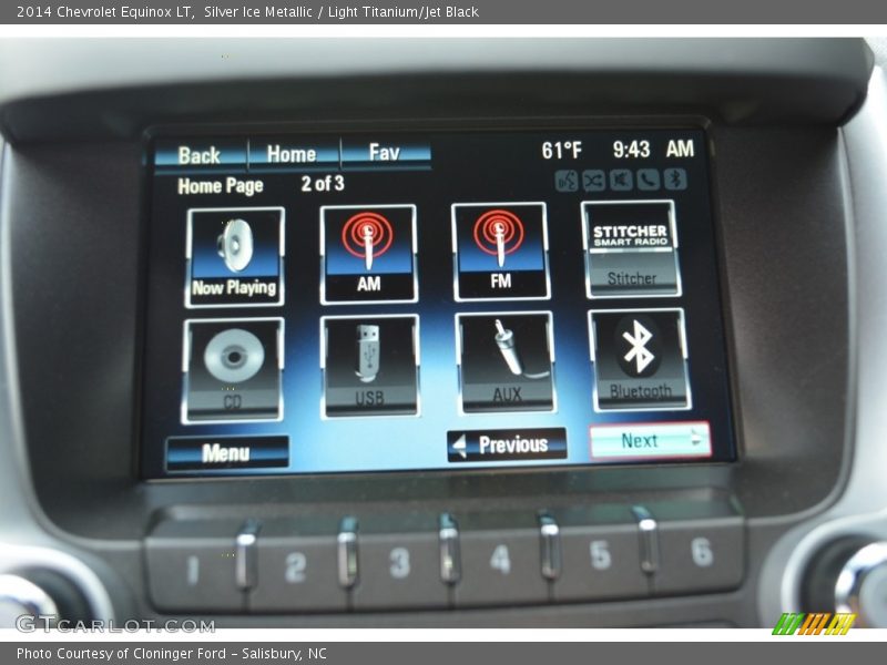 Silver Ice Metallic / Light Titanium/Jet Black 2014 Chevrolet Equinox LT