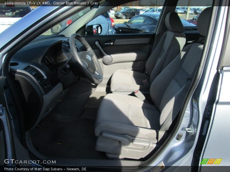 Glacier Blue Metallic / Gray 2009 Honda CR-V LX 4WD