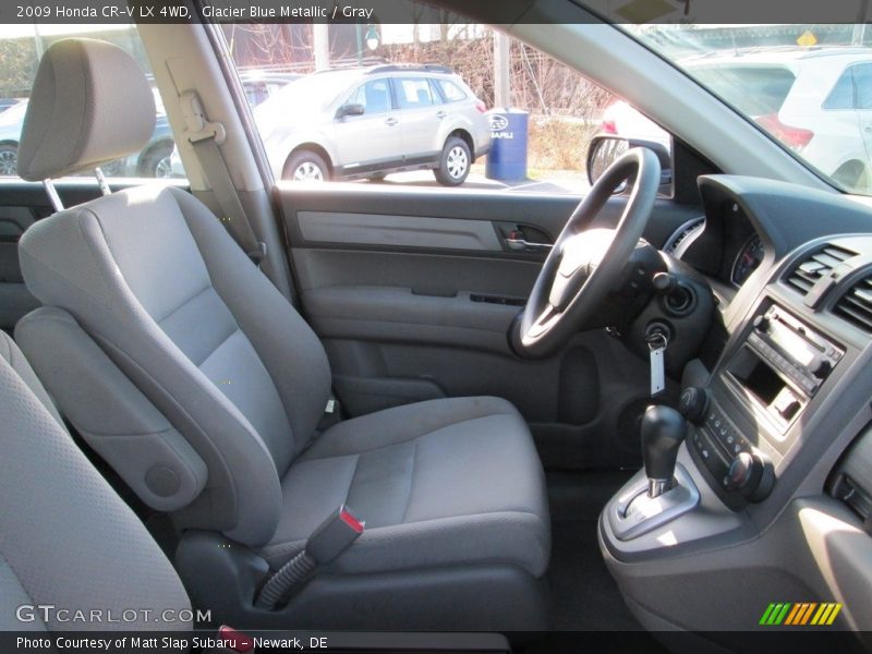 Glacier Blue Metallic / Gray 2009 Honda CR-V LX 4WD